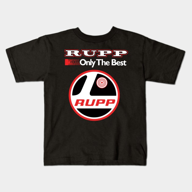 Rupp Snowmobiles Kids T-Shirt by Midcenturydave